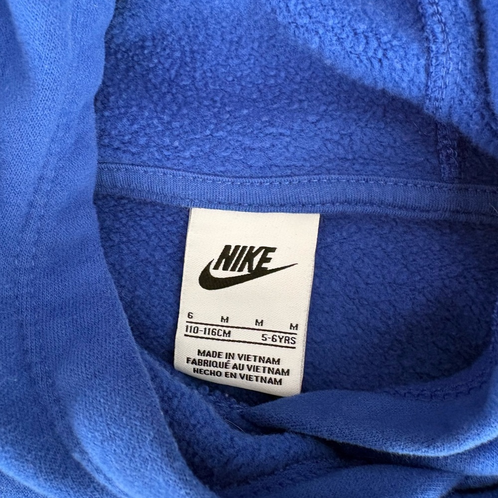 Nike Kids Vibrant Blue Hoodie with Fun Patches - Picture 4 of 4